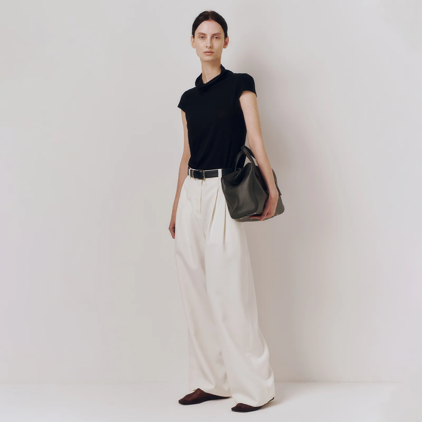 Margot Curved Pants Cream