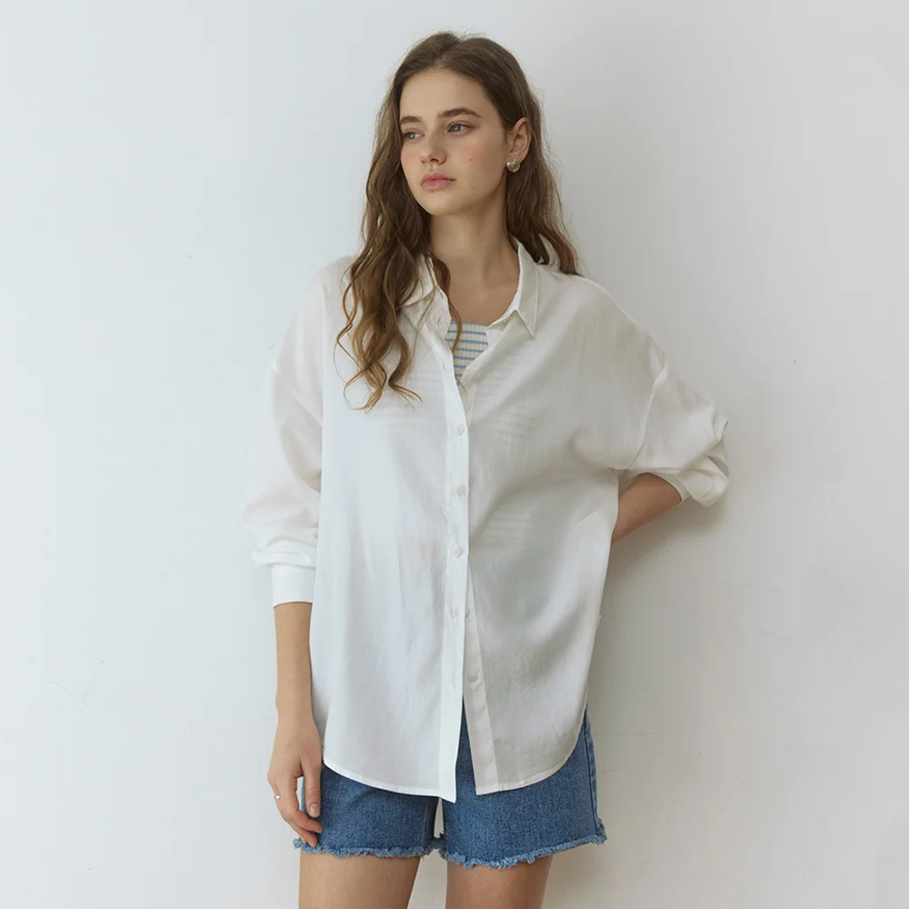 Soft overfit shirts - white