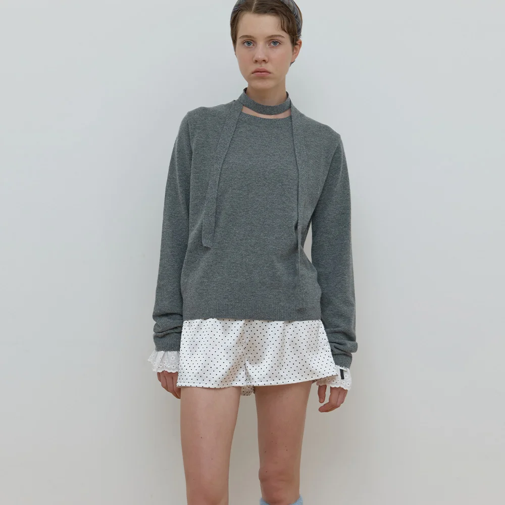 DOT TRUNK SHORTS_WHITE