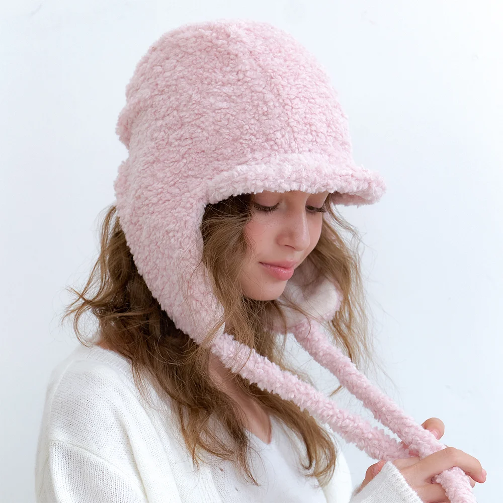 shearing boucle hug trooper hat_3color HA043