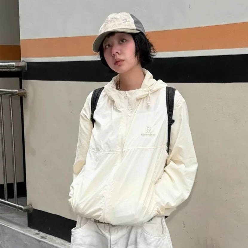 Kiki 化妝袋 風衣 黃色
