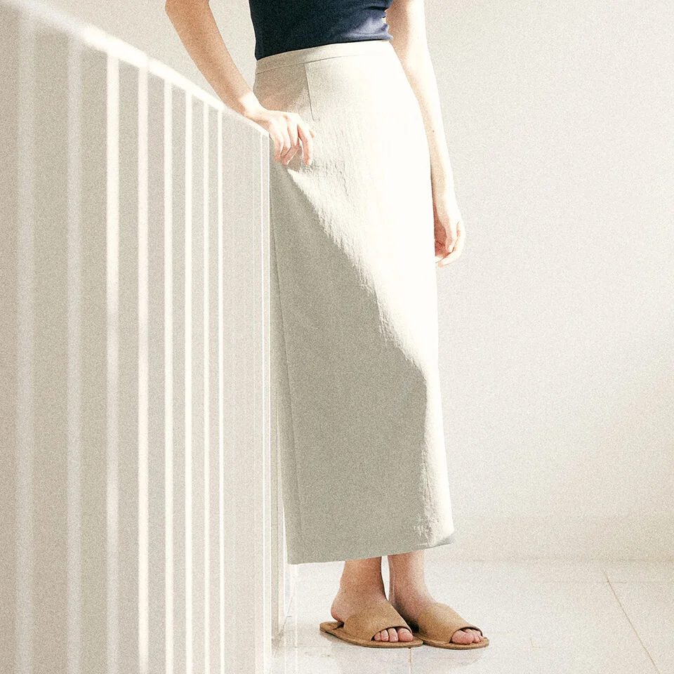 summer maxi skirt (mint)