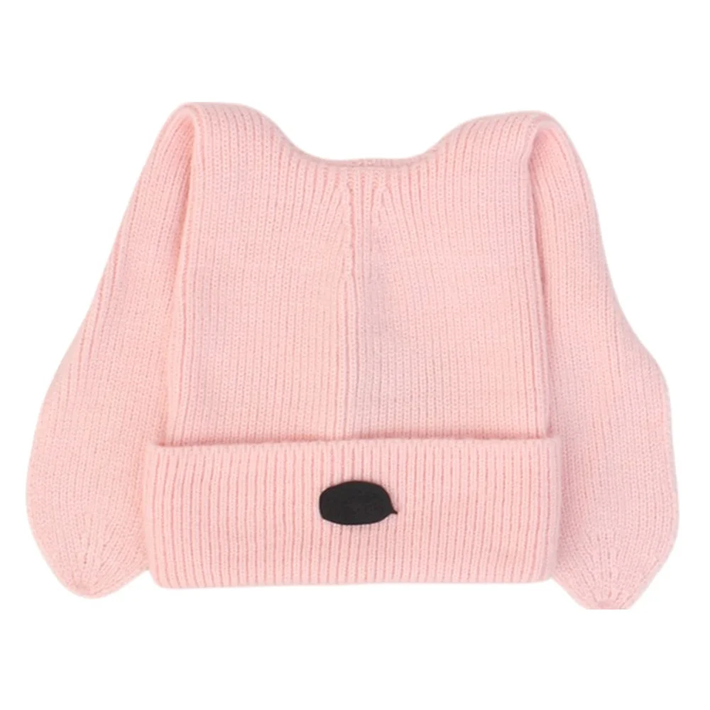 Rabbit Short Ear Pink Beanie 兔耳冷帽