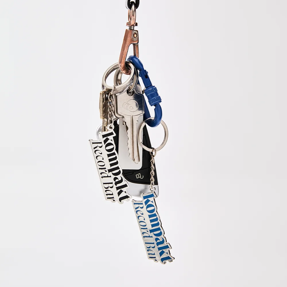 KRB Logo Metal Keychain - Black/Blue