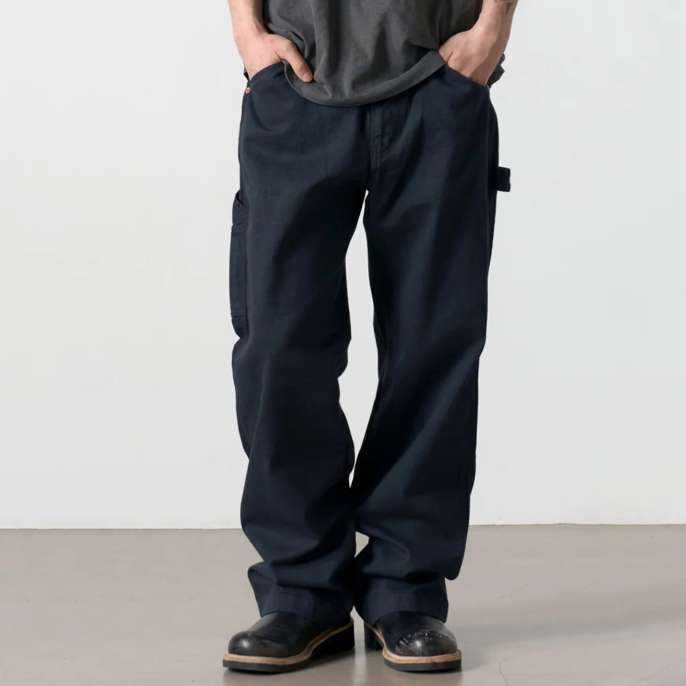 DEN0621 工裝 制服 工裝 褲子 海軍藍