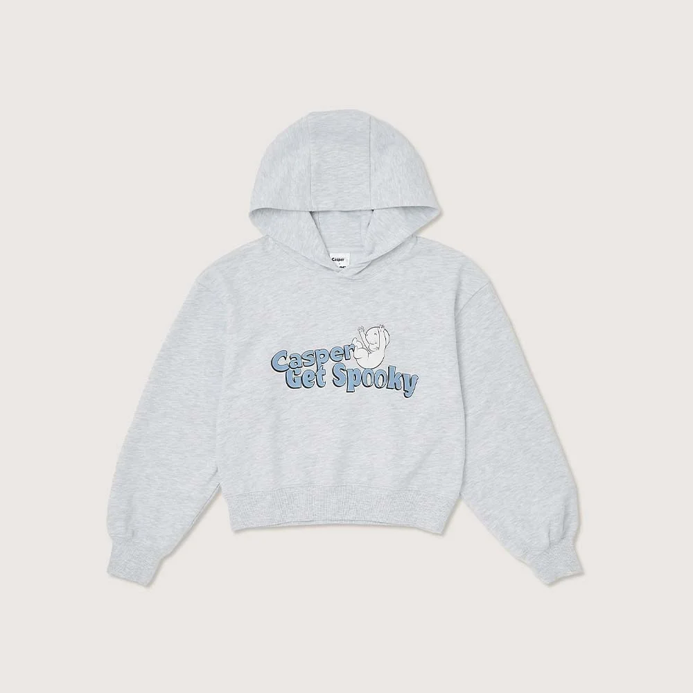 CASPER X PLAC Spooky 女裝 Casper 連帽衫 T恤 淺 灰色