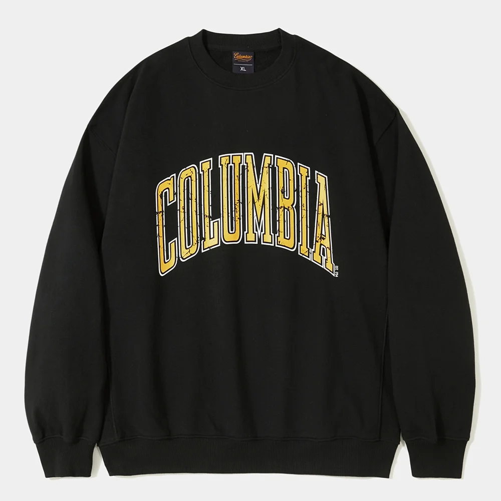VTG BIG CRACK HEAVY TERRY CREW NECK_BLACK