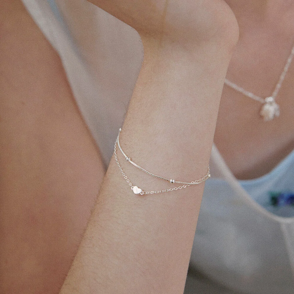 Mini Heart Layered Bracelet. BB1589