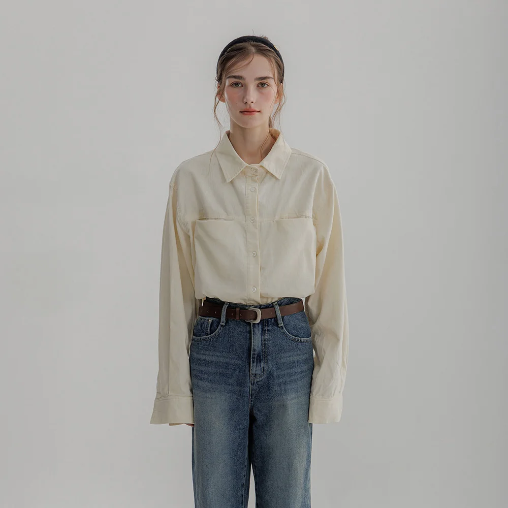 Two-pocket Corduroy Shirt
