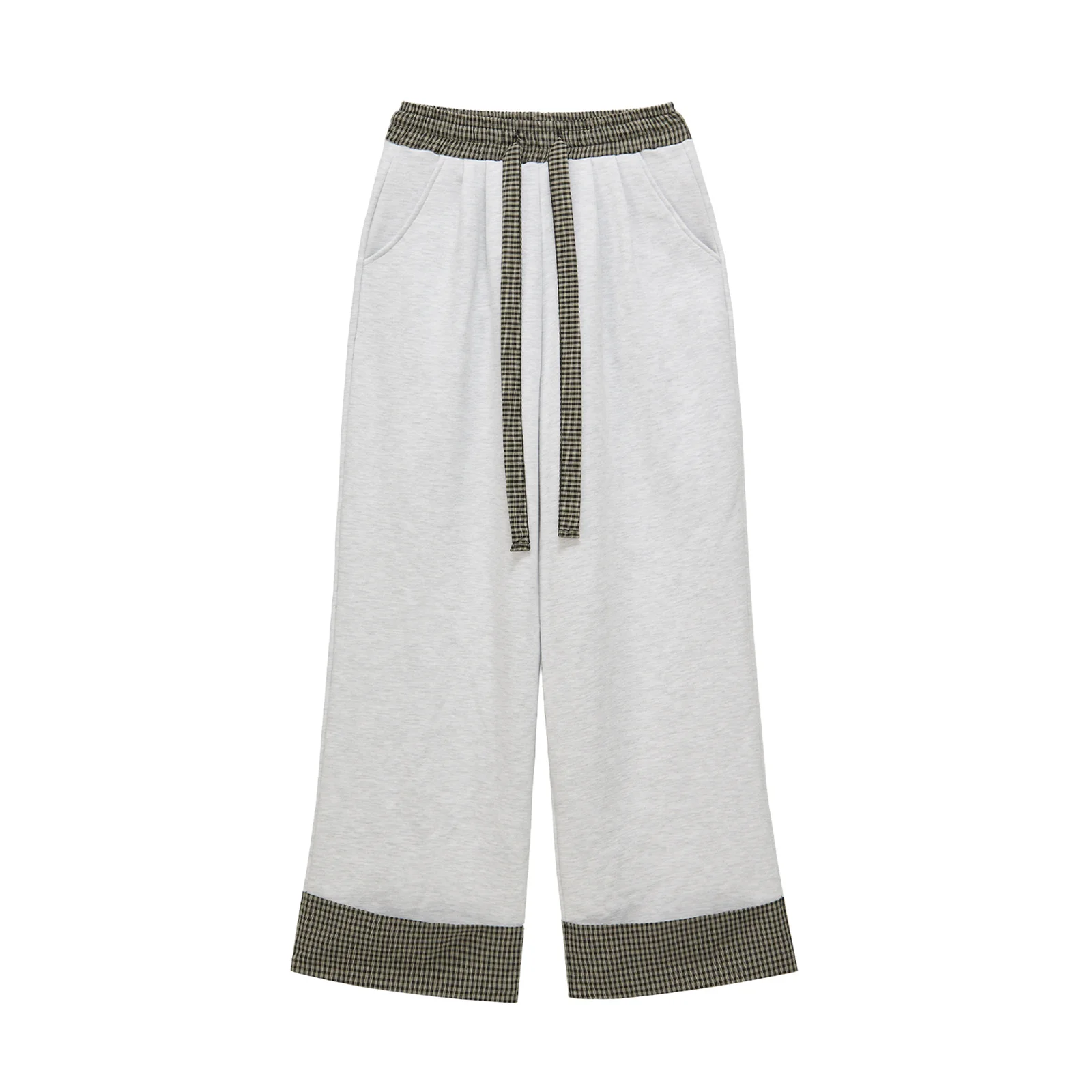 Roll-up Banding Pants (melange white)