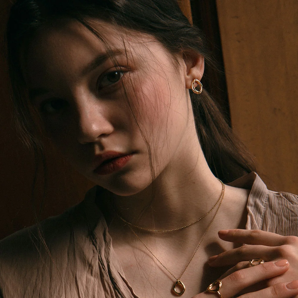 butter ring earring