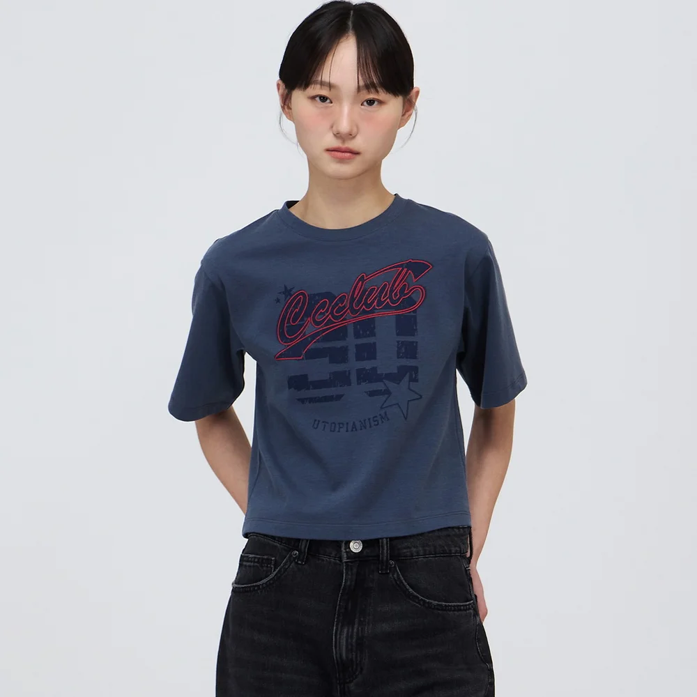 復古 圖案 Pigment T恤 DB_C252PSM706