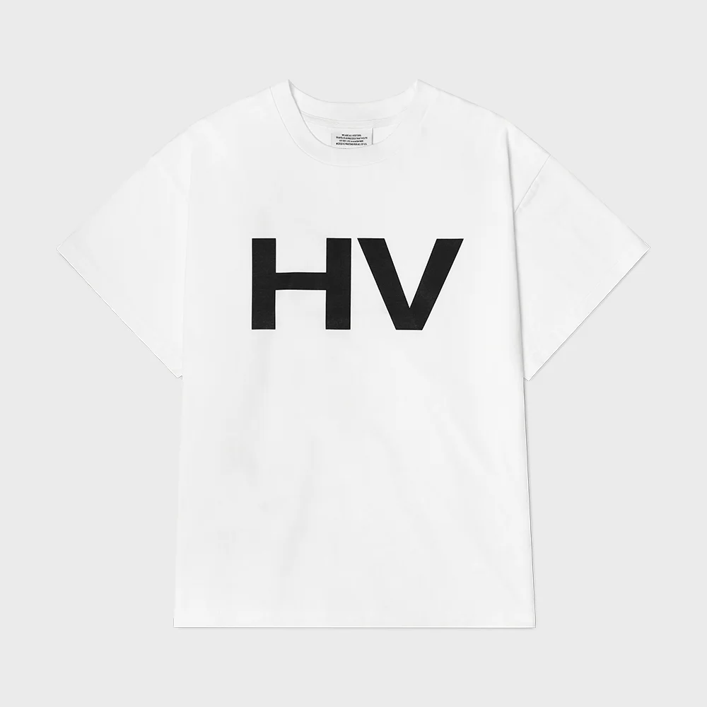 HV 寬版 T恤 - 白色