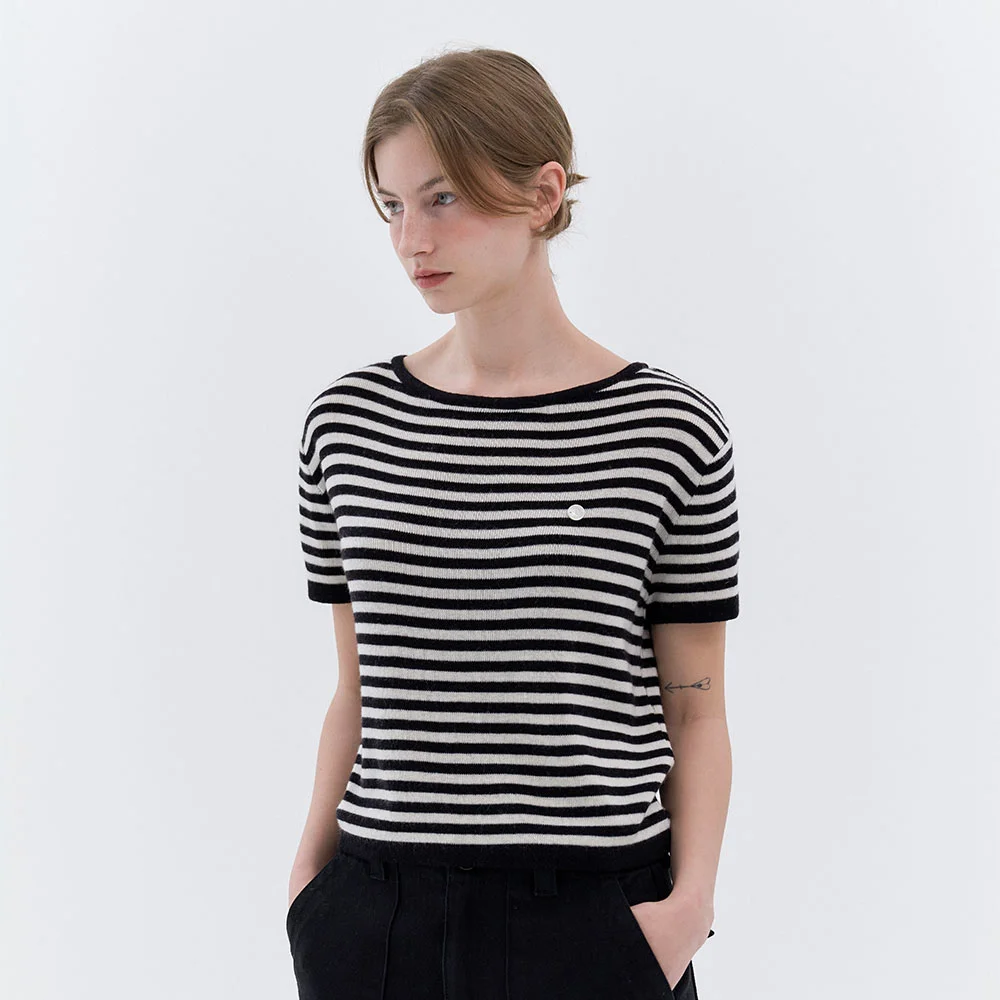 Mabel Stripe Knit (Black)