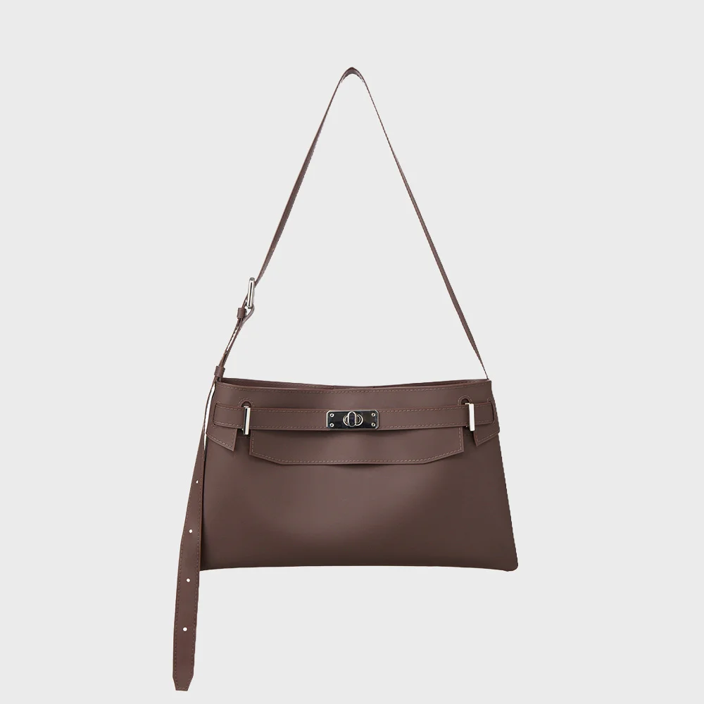 JELLY TWO-WAY MIDDLE BAG IN BROWN