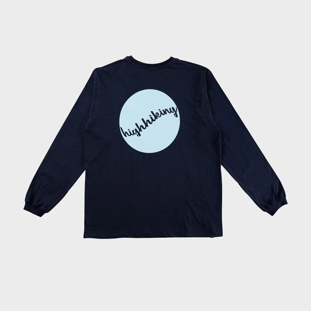 HH POCKET L/S TEE (NAVY / SKY)
