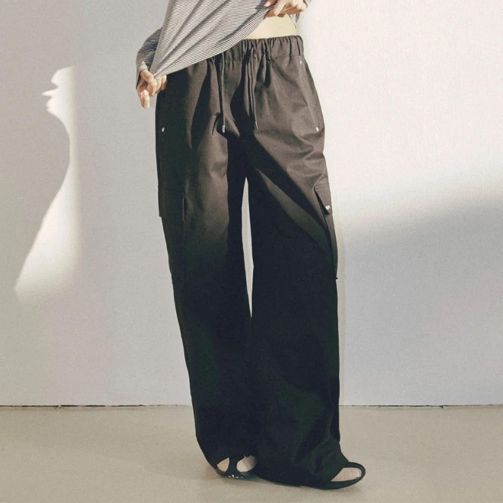 Cotton Cargo Pants 黑色