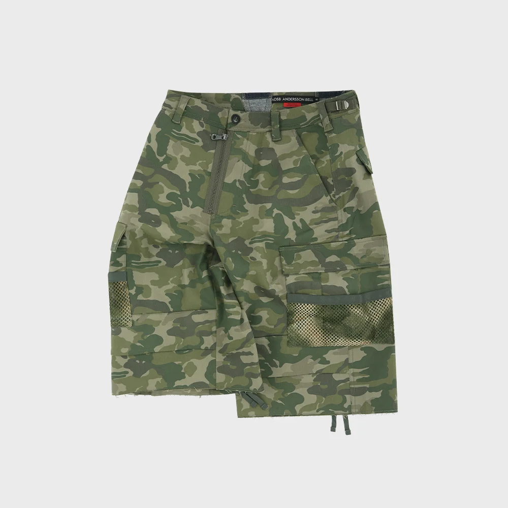 DEPOT CAMOUFLAGE CARGO SHORTS apa808m(KHAKI)