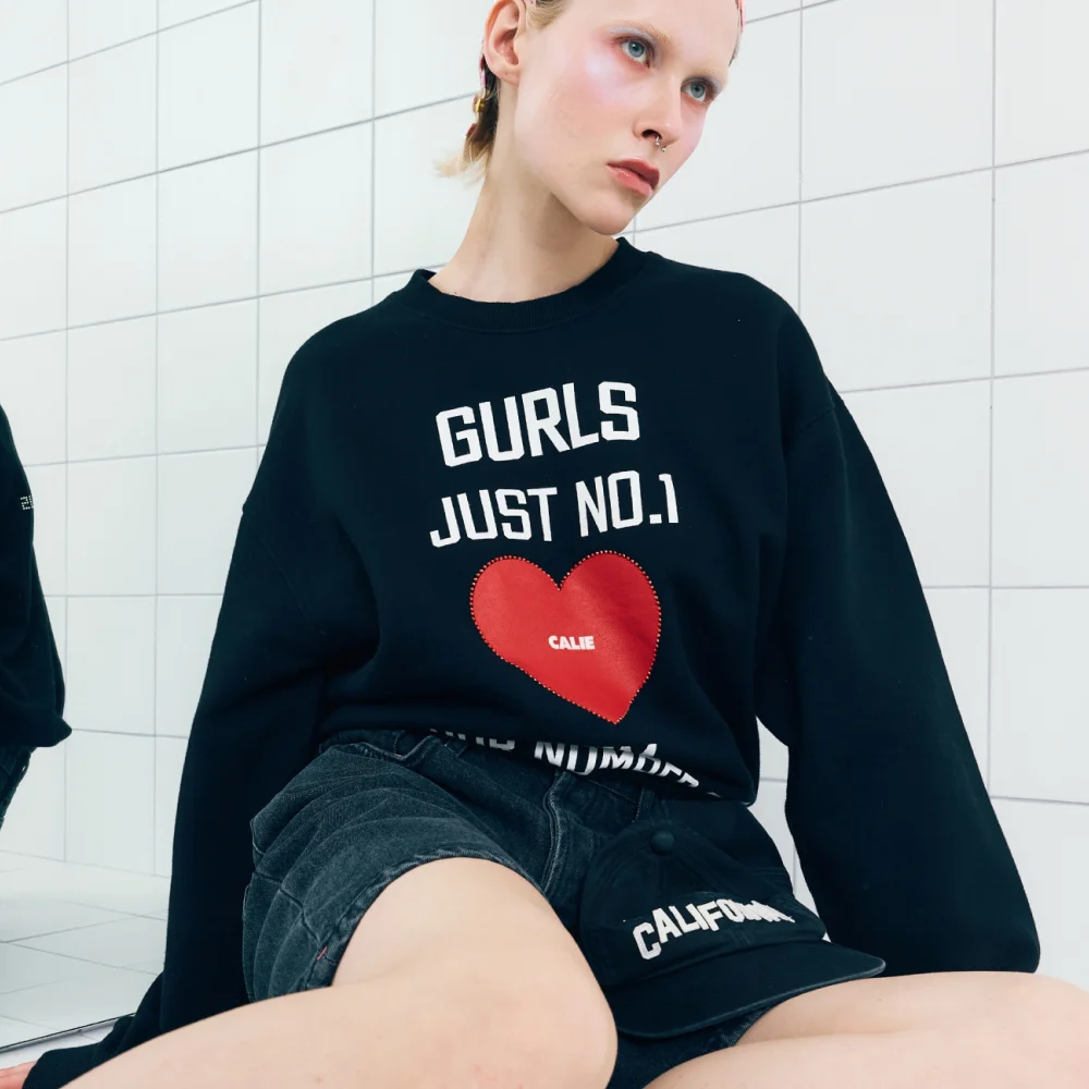 GURLS JUST SWEATSHIRT BLACK