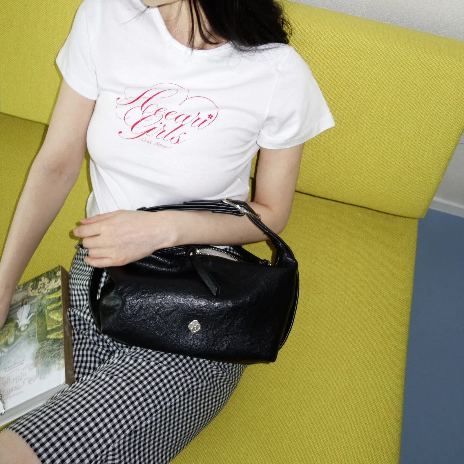 Tail 扣環 Hobo Bag_黑色