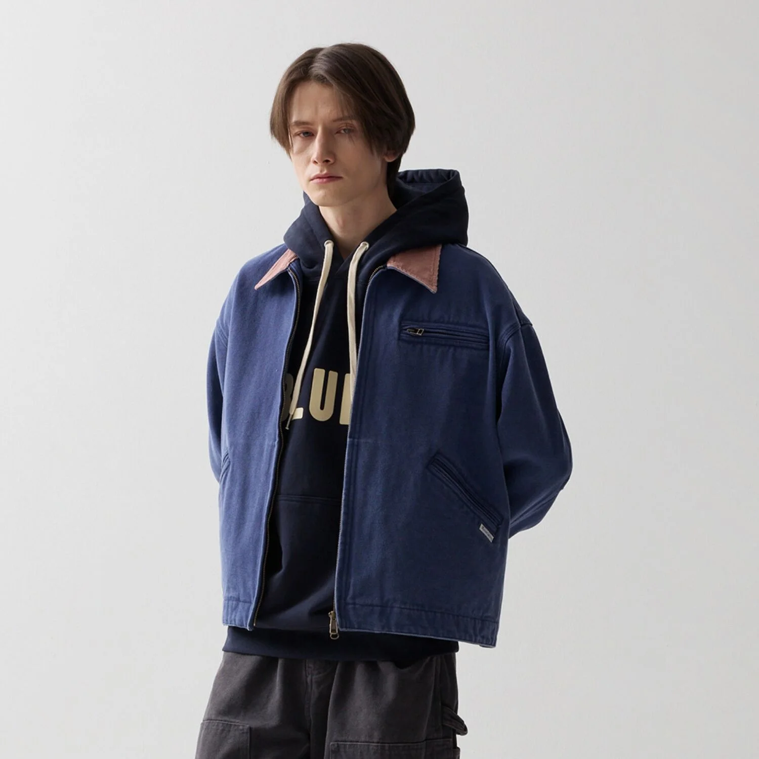 25SS HARD FADED WORK JACKET BLUE
