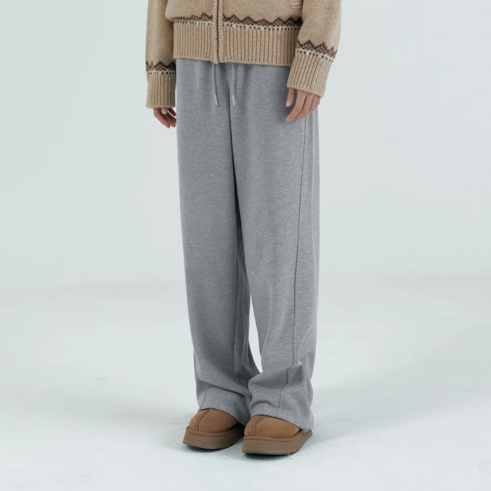 SIPT7175 Arco 舒適 鬆緊帶 褲子_Melange gray