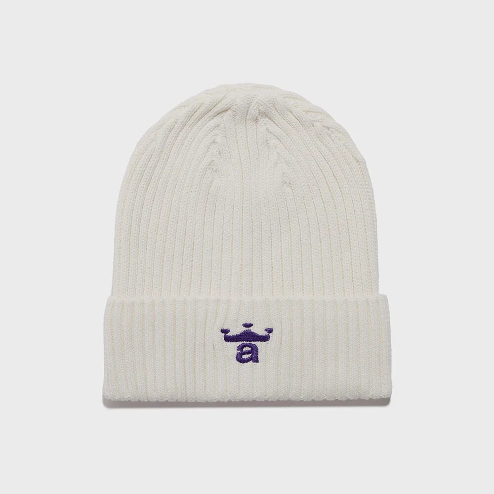 (U) 皇冠 A 絞花 冷帽 奶油 CROWN A CABLE BEANIE CREAM