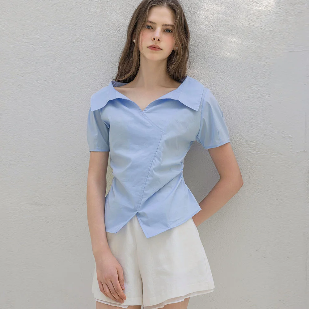 Amanda Summer Blue Shirts