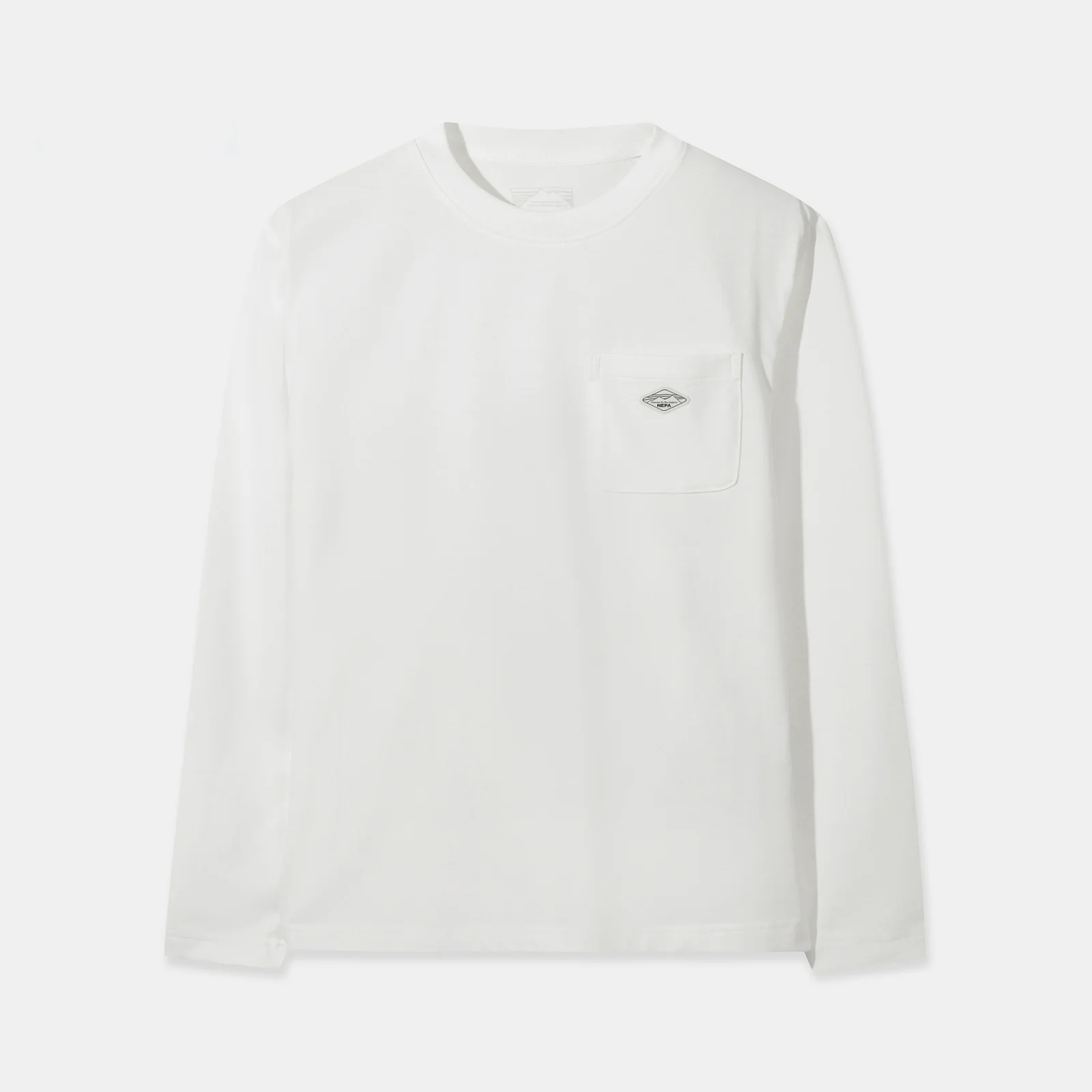 NEPA/Official Direct 7MC5343 通用 C/P 基本款 長袖 圓領 T恤_OFF WHITE