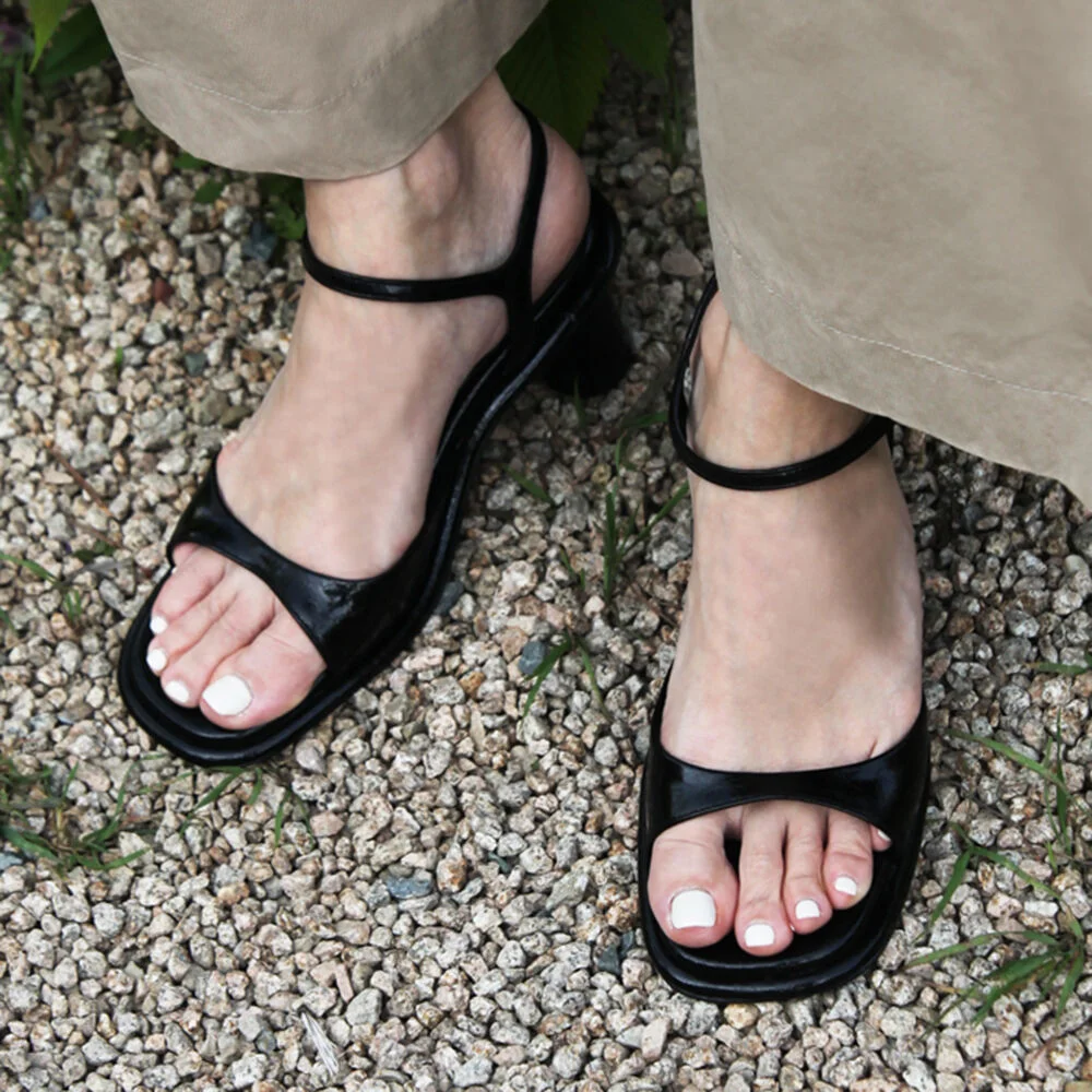 Jenny Sandals Leather Black