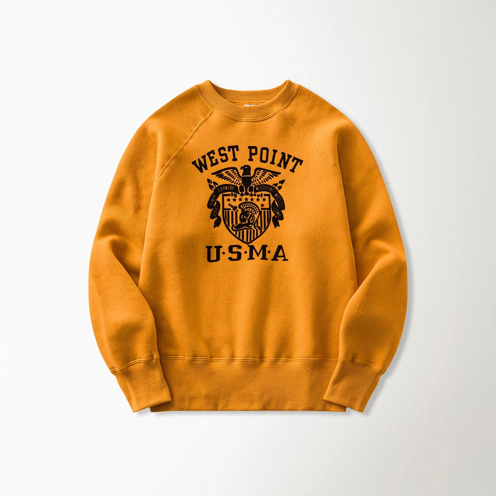 Heavyweight USMA Raglan Sweatshirt Yellow