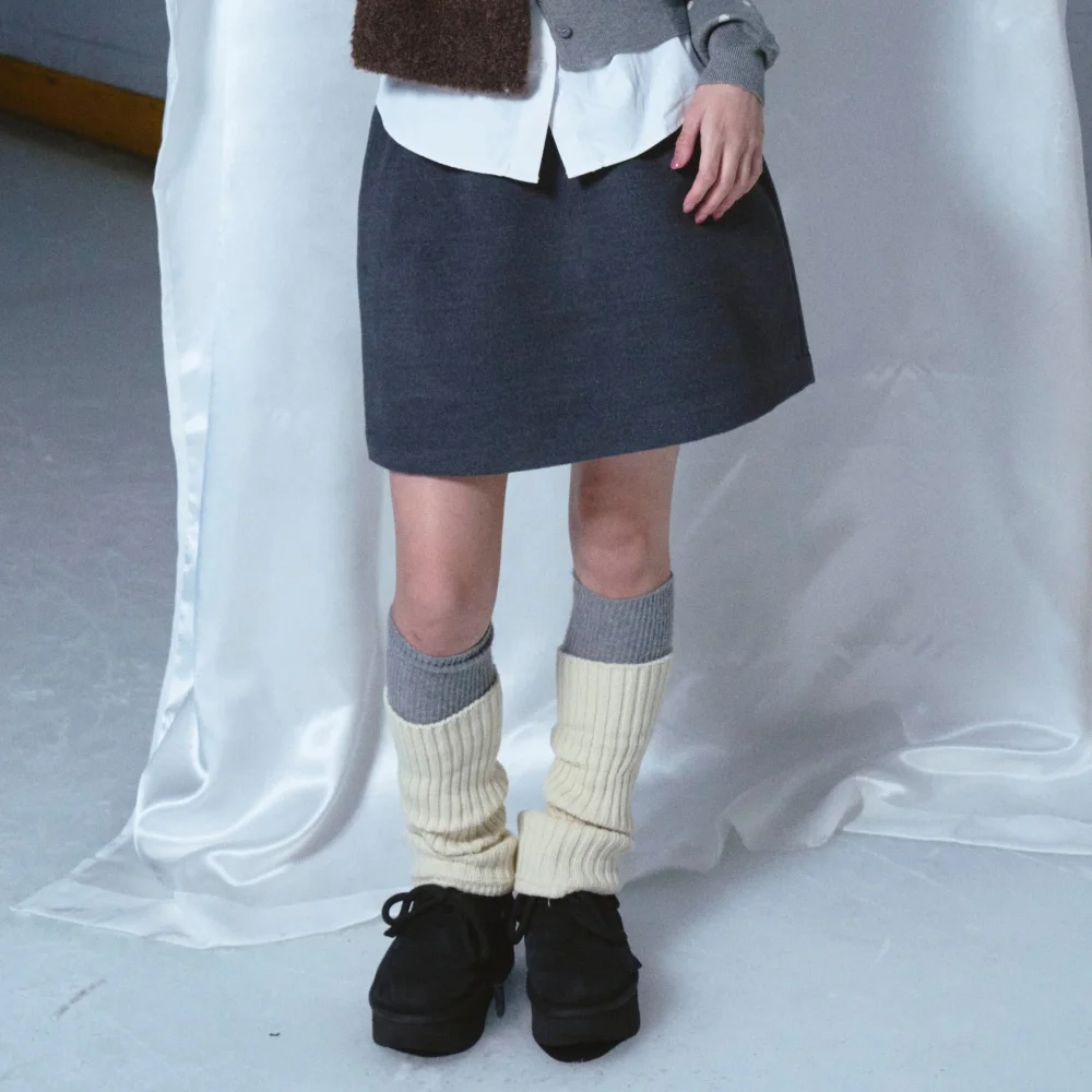 Semi Balloon Skirt Charcoal