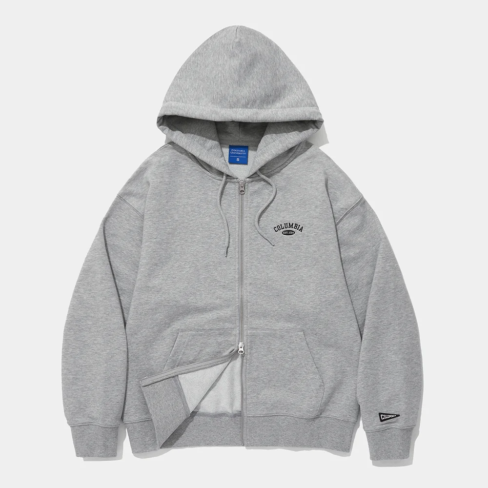 CU ARCH TERRY ZIP-UP HOODIE_MELANGE GRAY