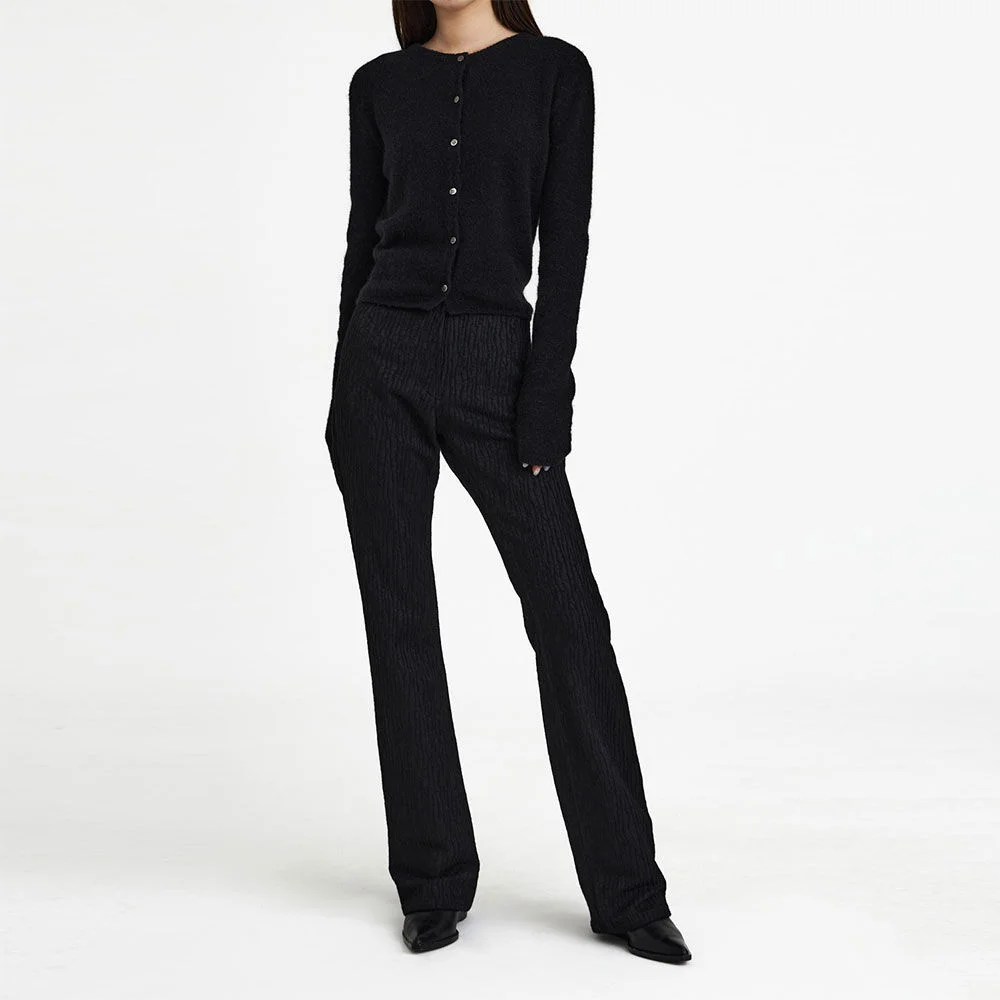 22FW Mohair-Blend Cardigan Black