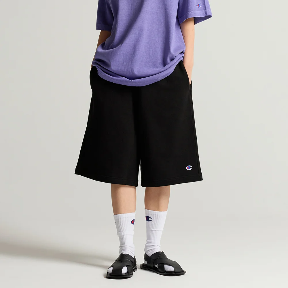 C標誌 百慕達 衛衣 褲子 Black