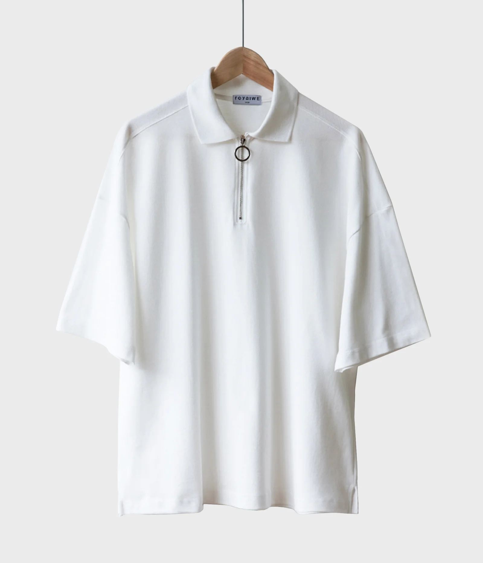 OVERSIZED PIQUE T-SHIRTS_IVORY