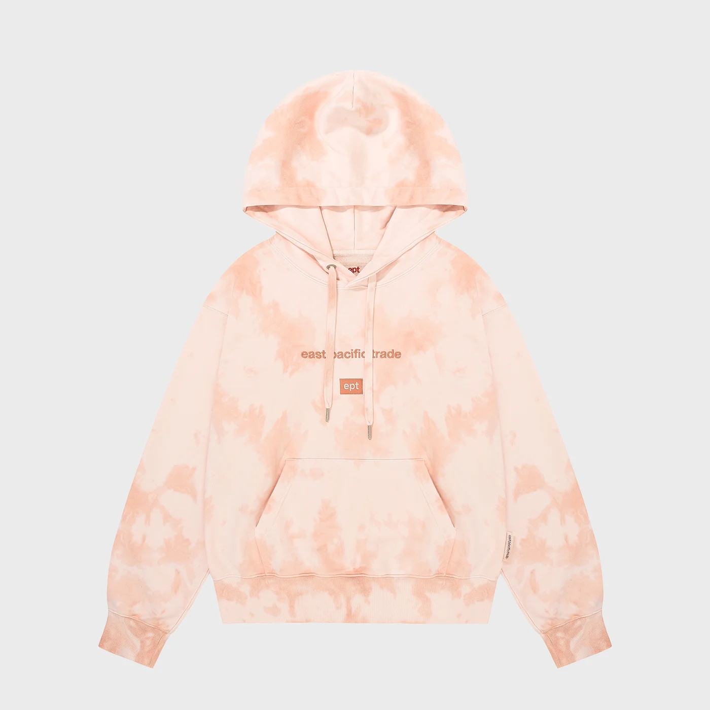 TIE-DYE CLASSIC LOGO HOODIE (CORAL)