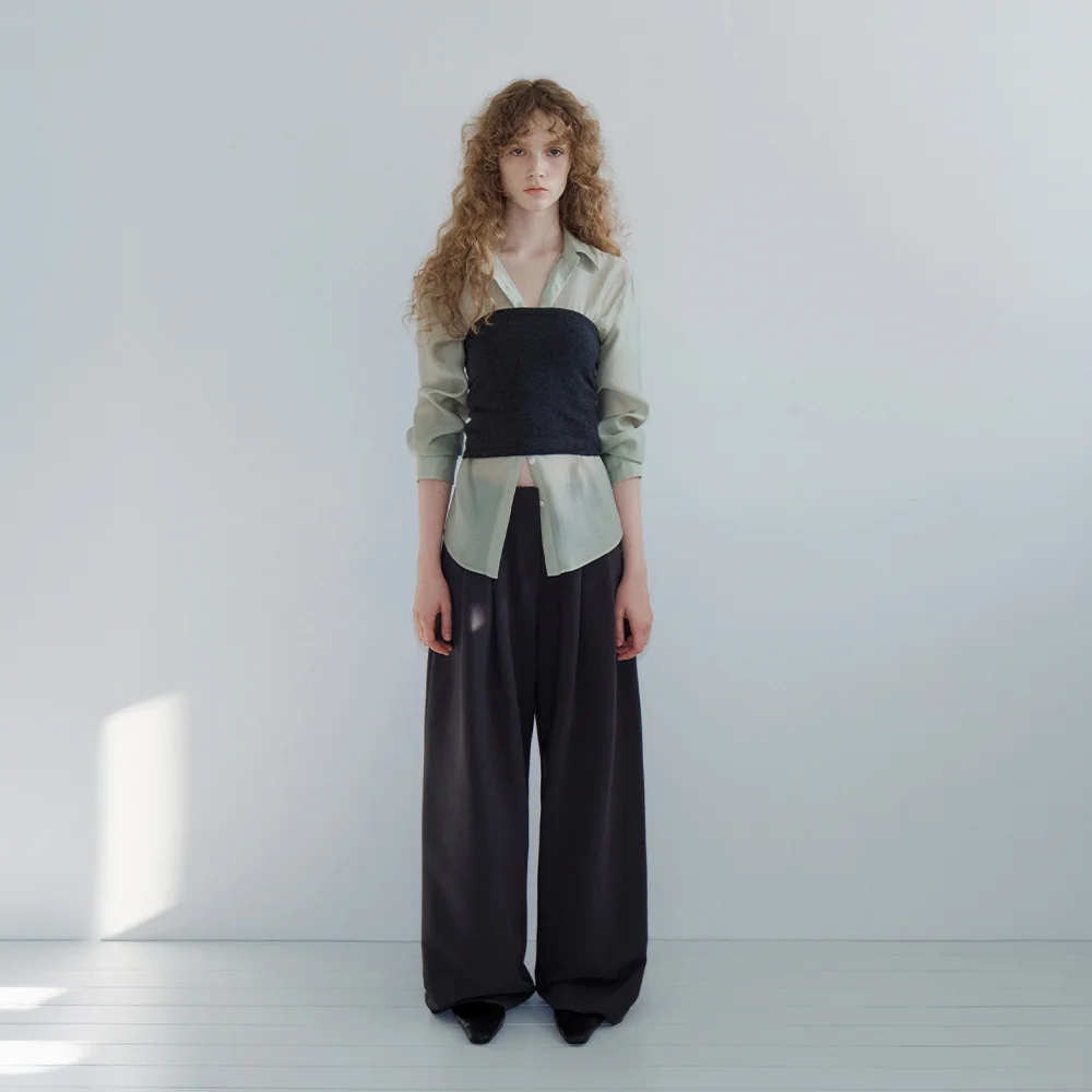 Gave Wool Slacks (Charcoal)
