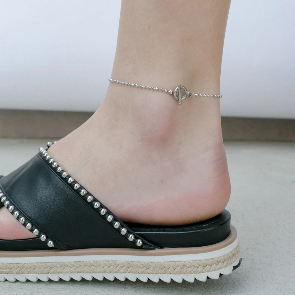 Link & Ball Chain Anklet