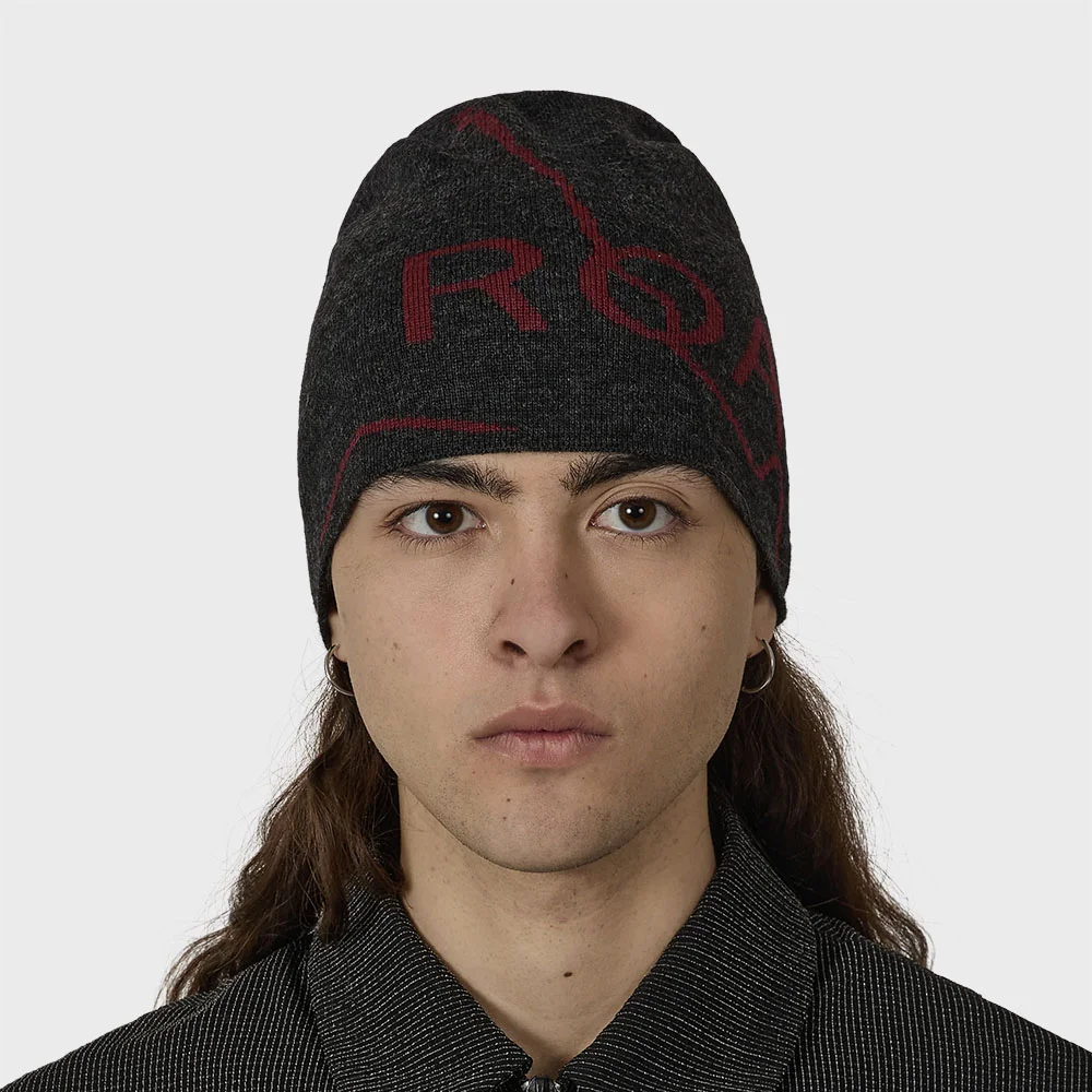 (M) LOGO WOOL BEANIE (ANTHRACITE)