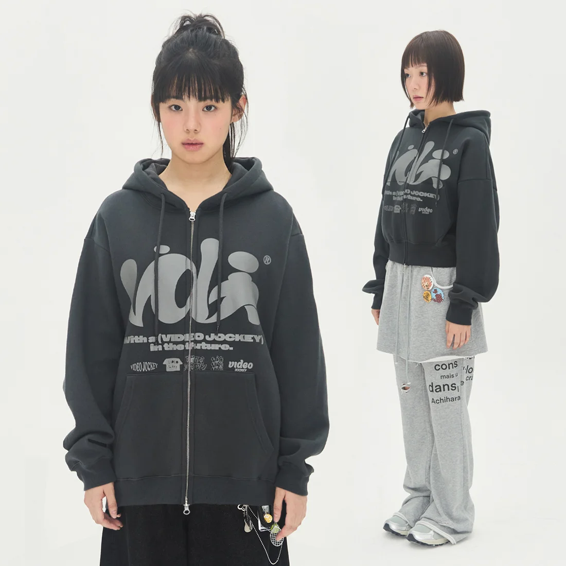 With VJ 一起 連帽拉鍊外套