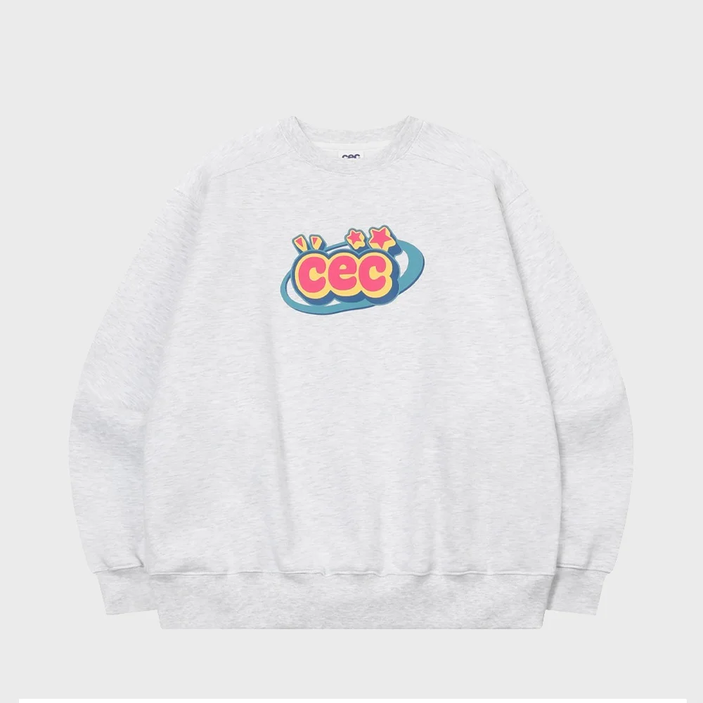 CEC ARCADE LOGO SWEATSHIRT(LIGHT OATMEAL/加絨)
