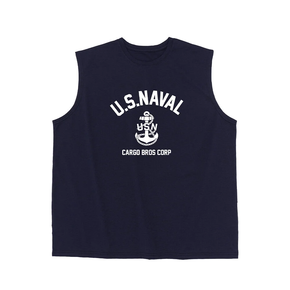 USN MARINE DRY-FIT SLEEVELESS (NAVY)