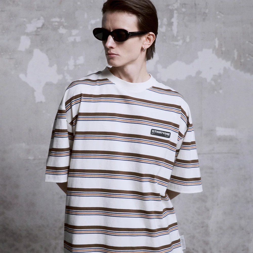 Multi Stripe T-Shirt (Almond)