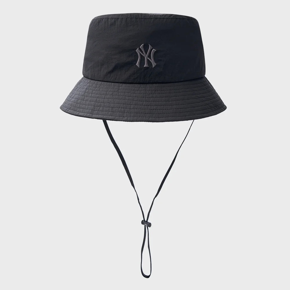 戶外機能風 輕量 尼龍 獵裝 漁夫帽 NY (Black)