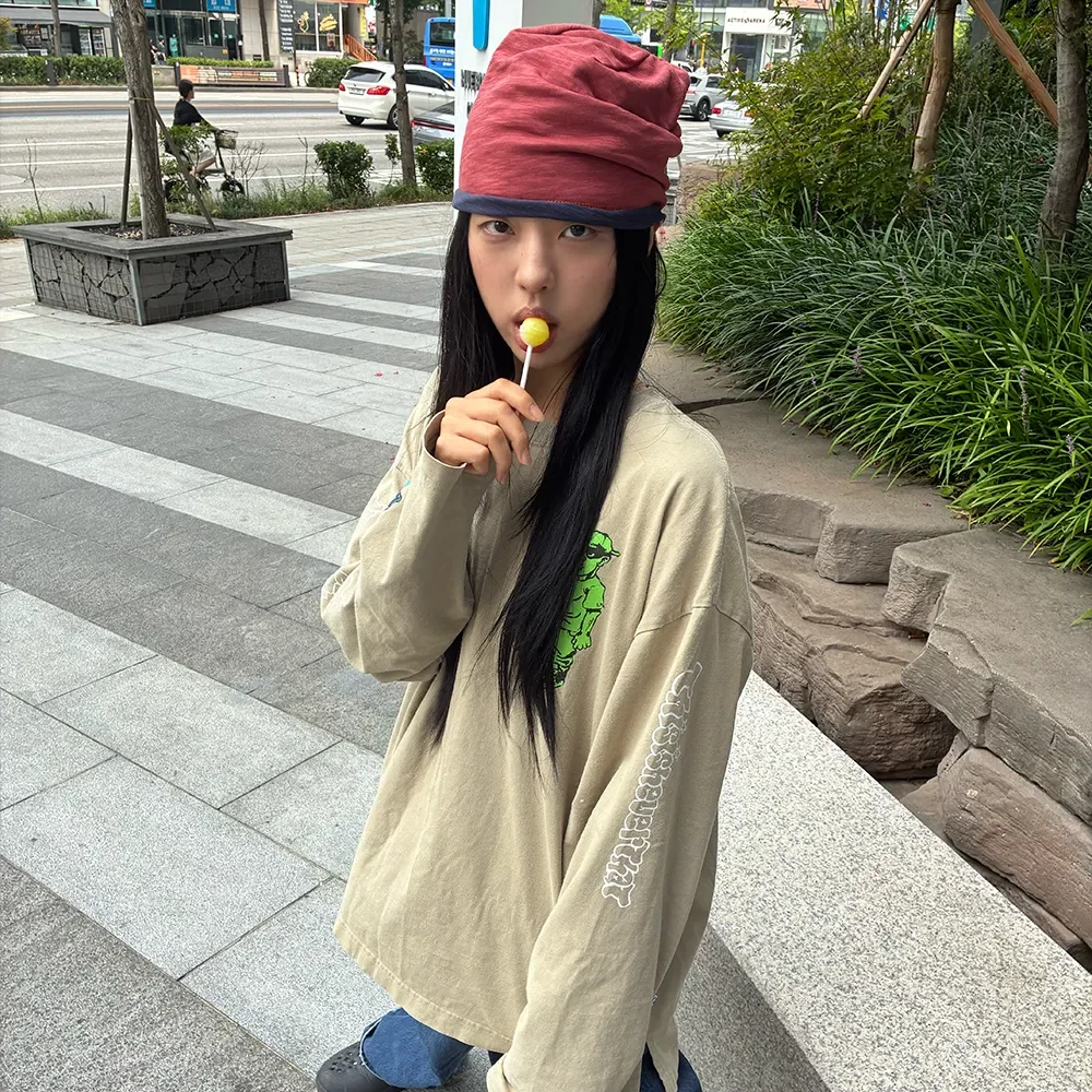 Layered beanie - Burgundy
