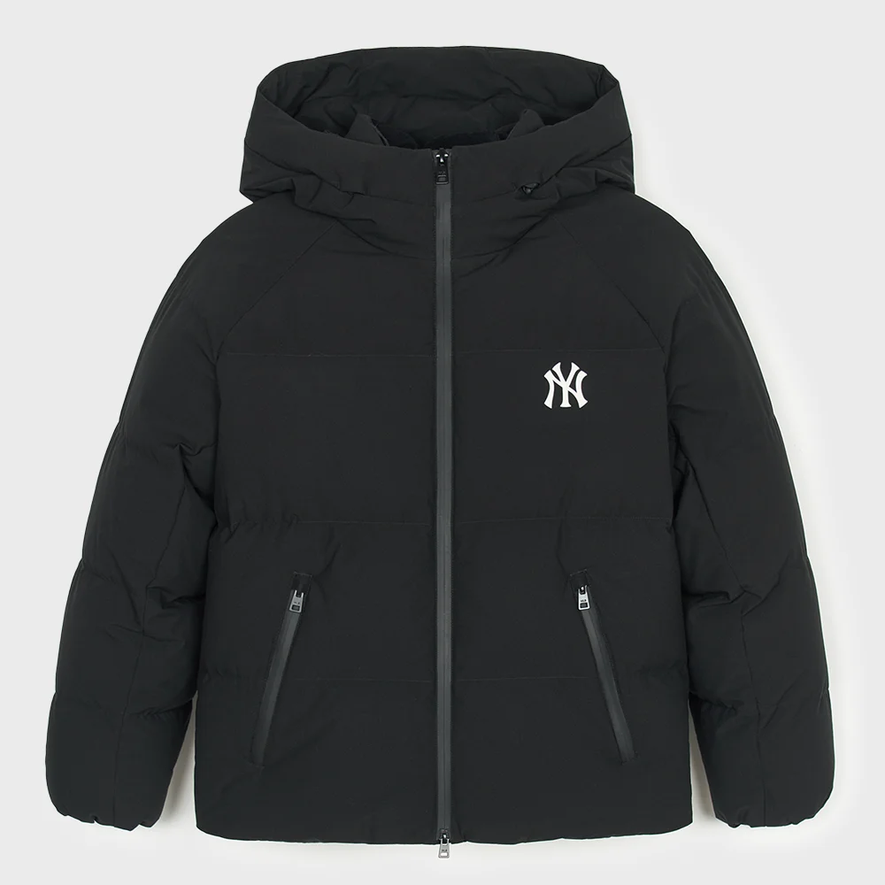 基本款 連帽衫 短款羽絨服 NY (Black)
