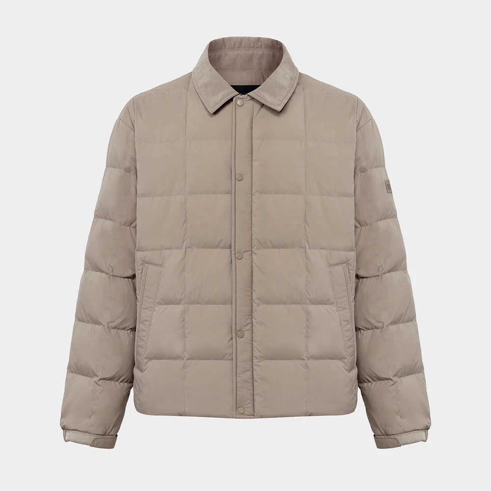 THERMOLOCK (Thermolock) 男裝 輕量 混紡 羽絨外套 襯衫外套_MID BEIGE_DMU26541JL