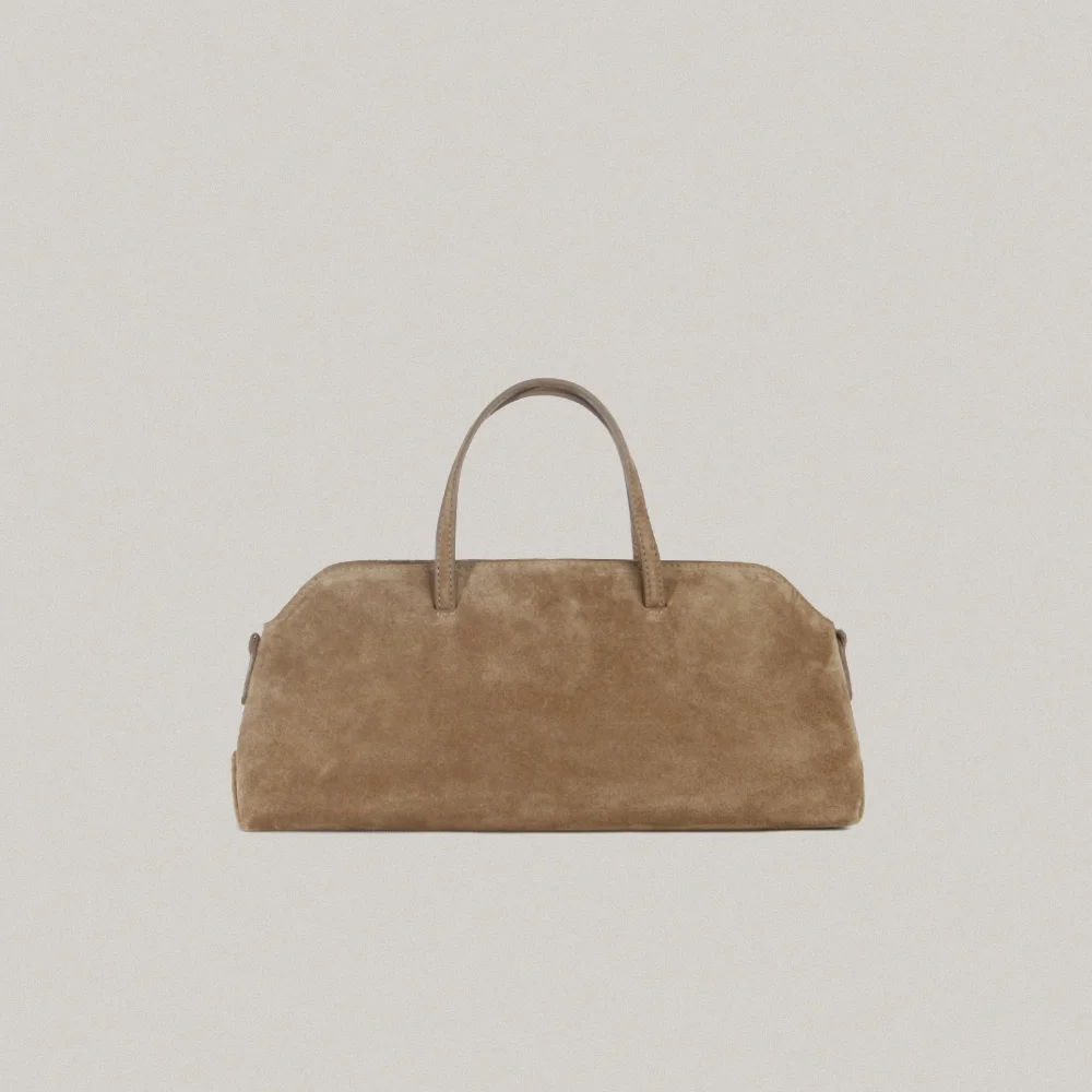 牛皮 Edit 肩帶 手提袋&交叉 袋_ 駝色 米色 l B20
