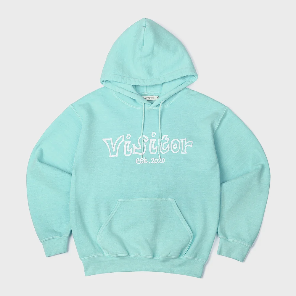 Visitor 柔軟 連帽衫 - 薄荷色